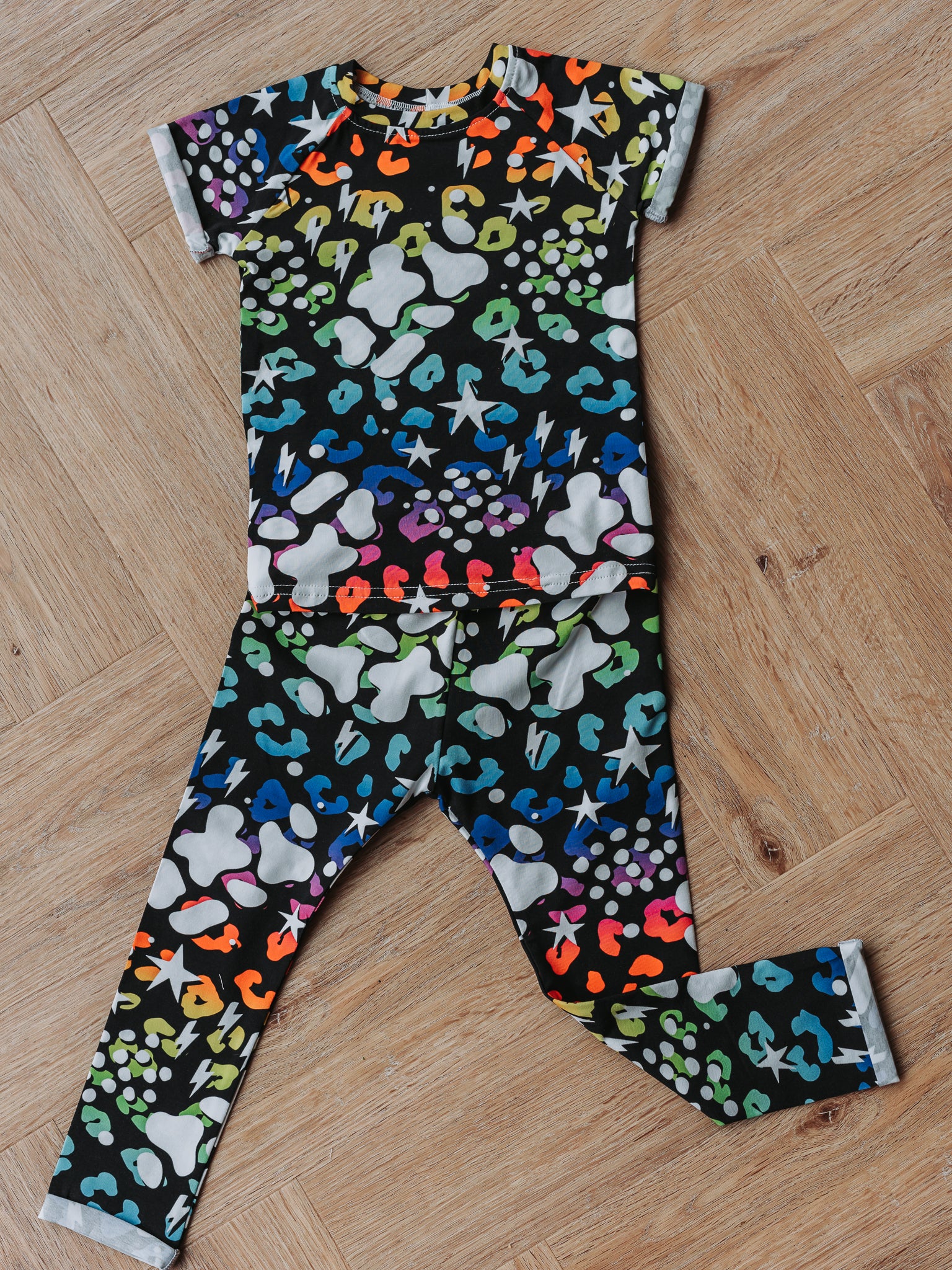 Rainbow Leopard Outfit Bundle - 2-3 Years