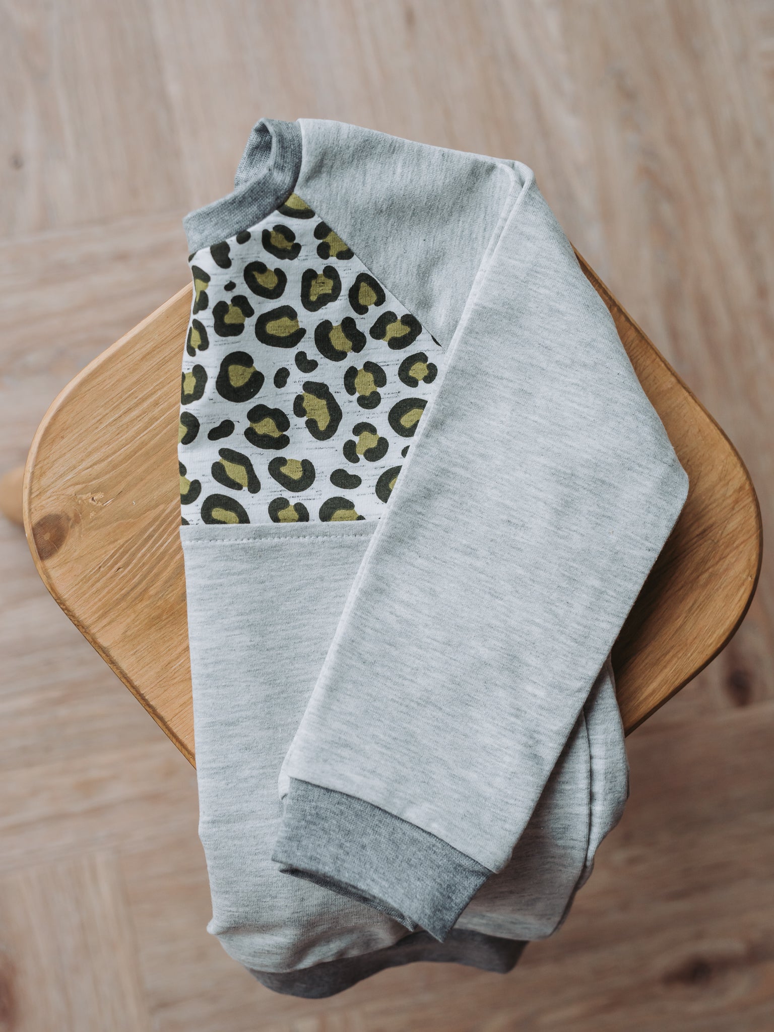 Grey Leopard Sweater