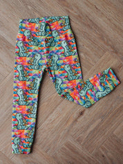 Pizza Dinosaur Cuffed Leggings