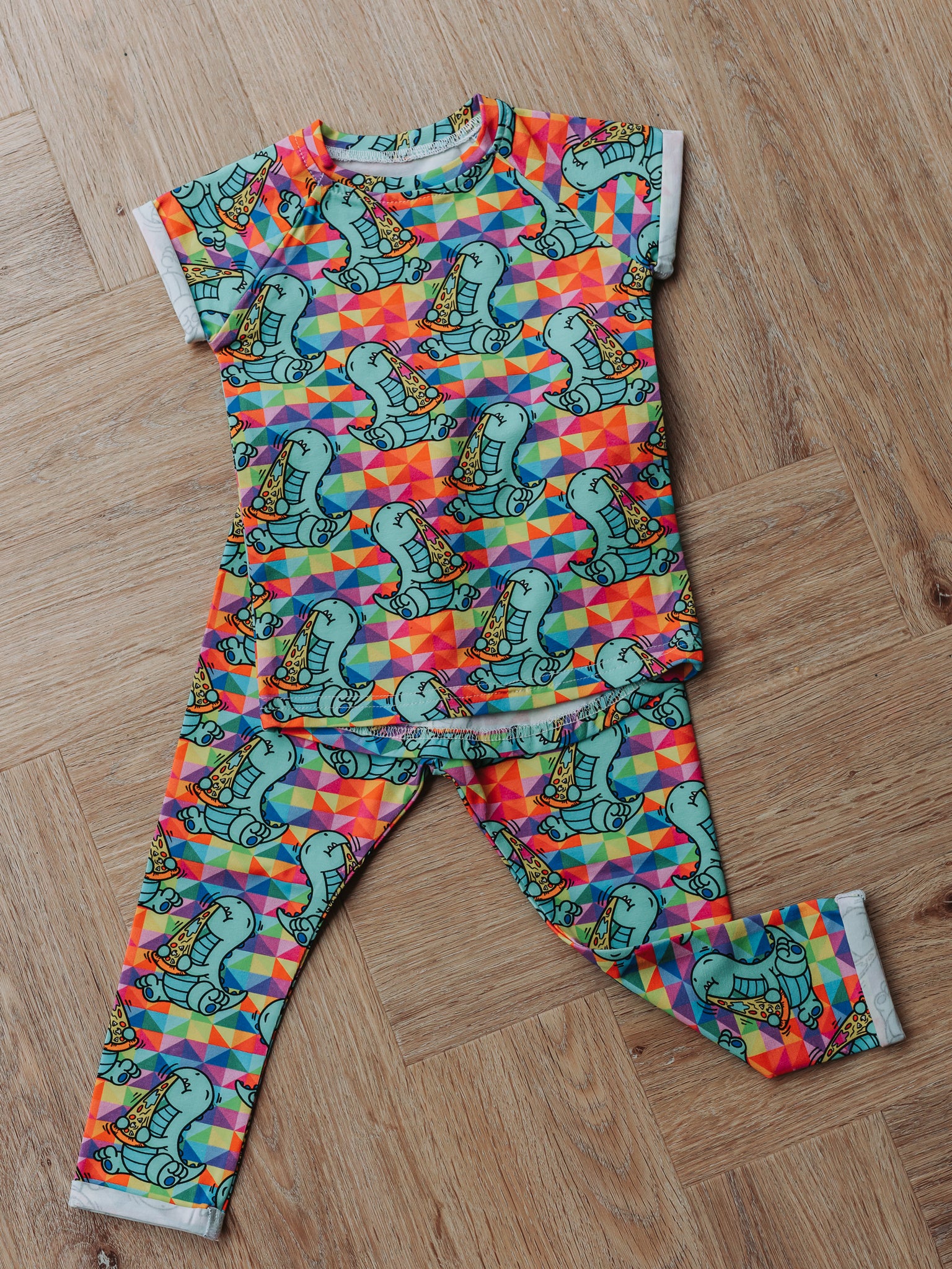 Dinos & Pizza Outfit Bundle - 12/18 Months