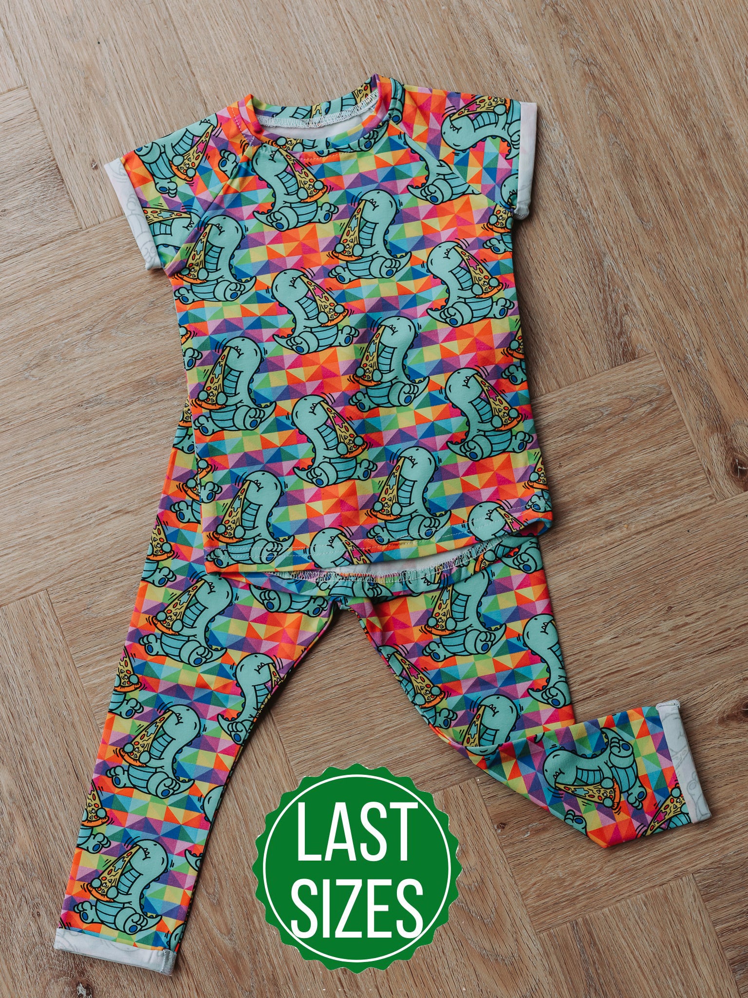 Dinos & Pizza Outfit Bundle - 12/18 Months