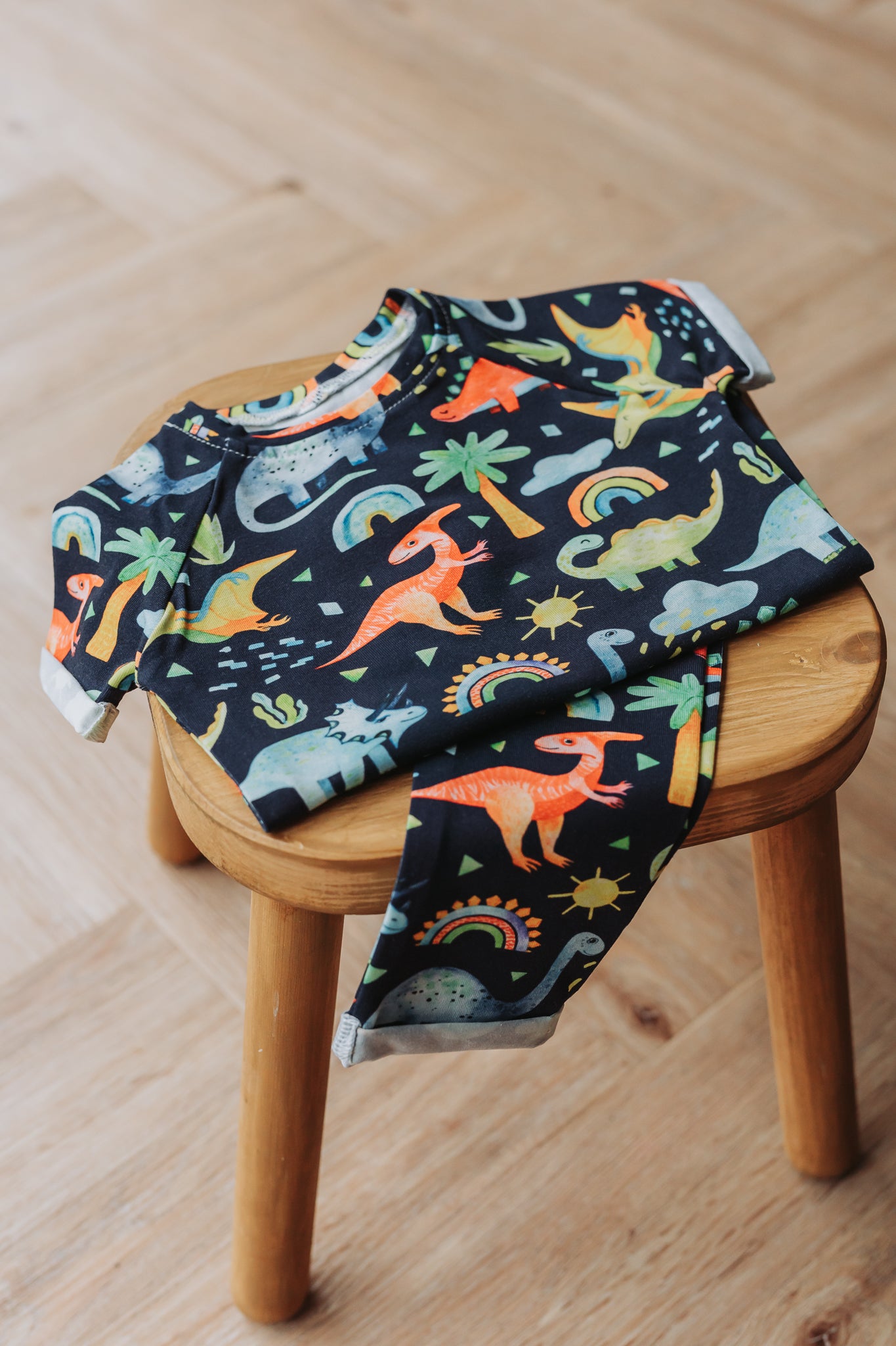 Rainbow Dinosaur Outfit Bundle - 18-24 months