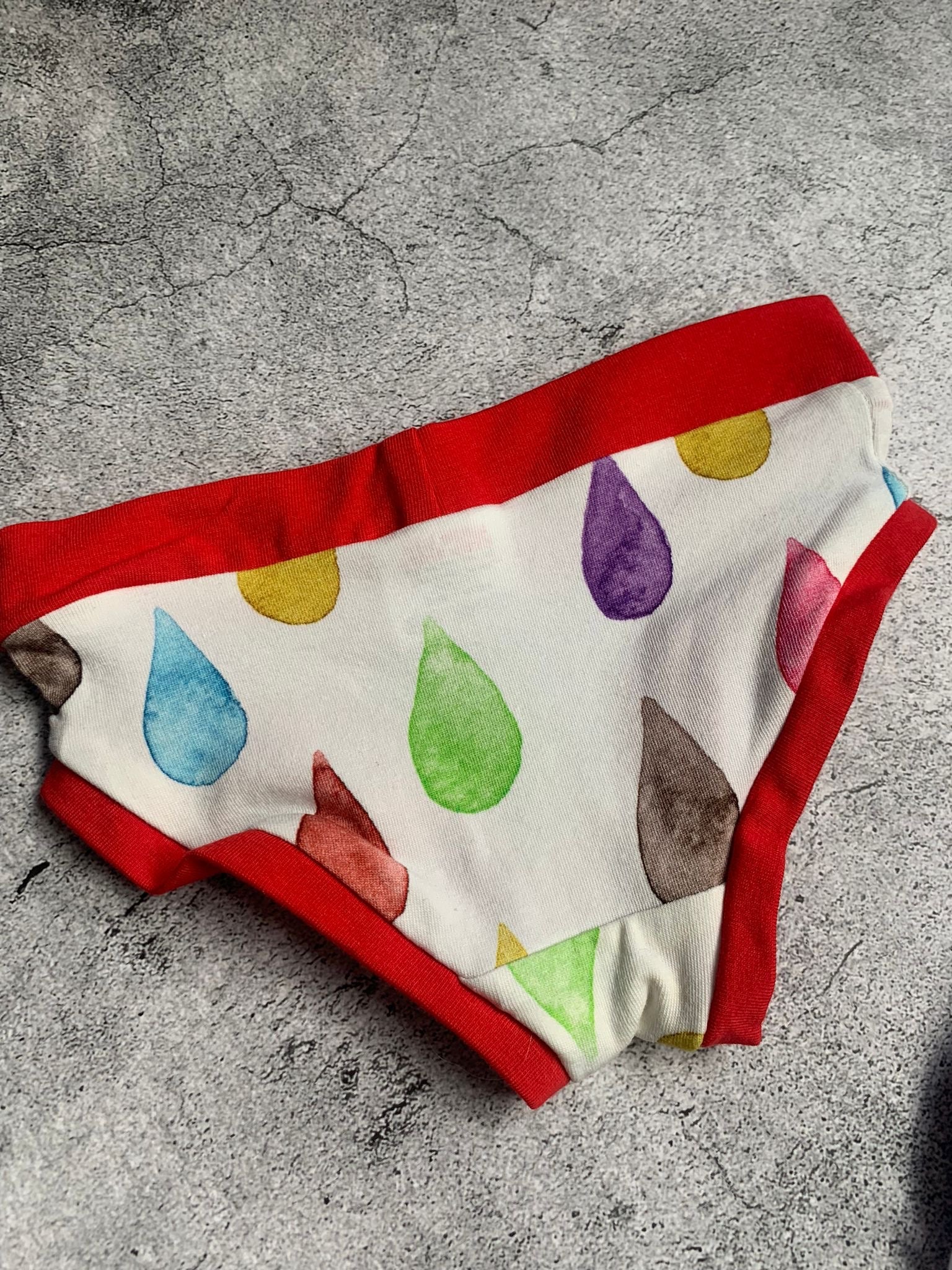 Rain Drops Unisex Briefs - Age 2