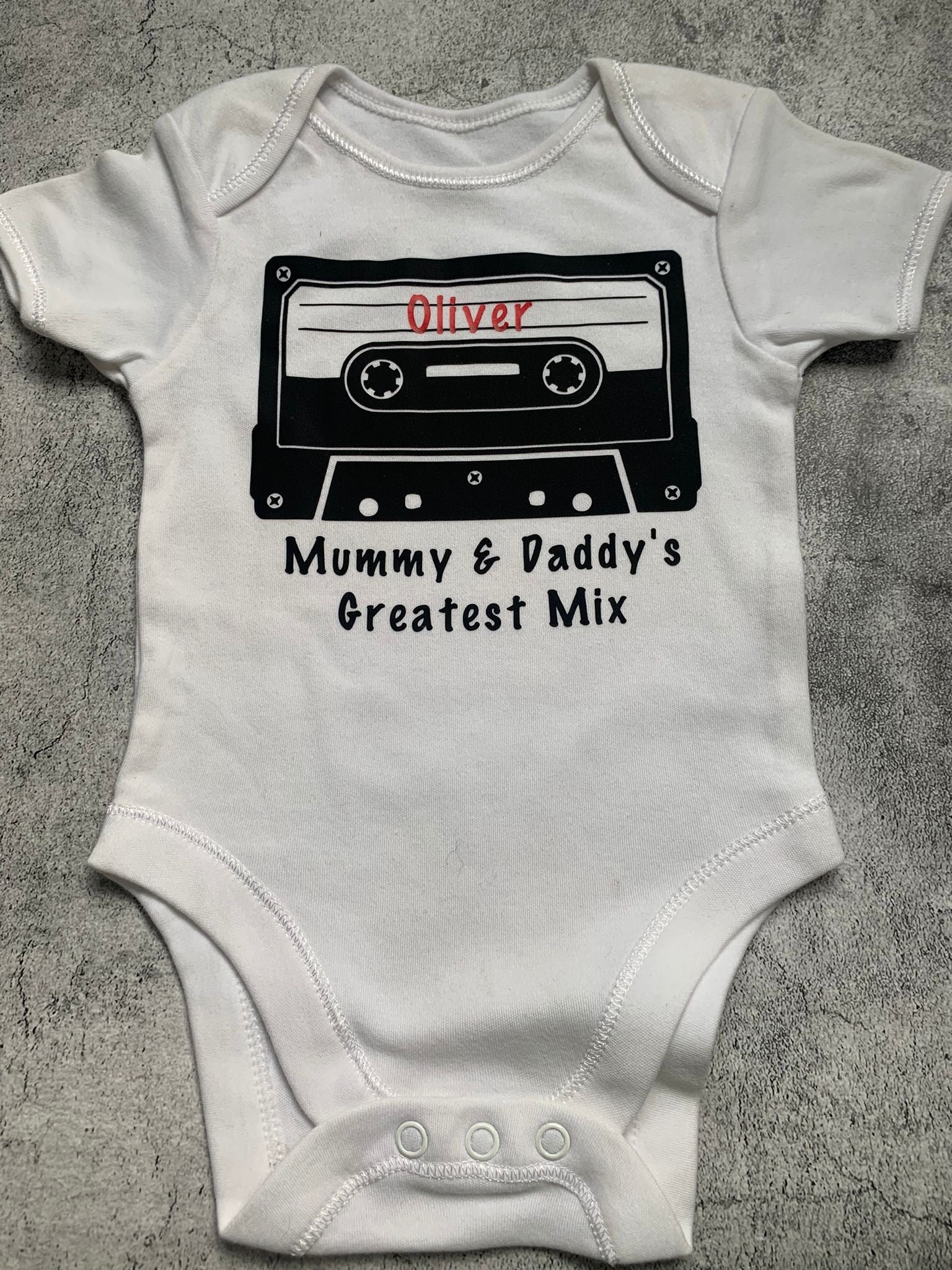 Ex-Display Personalised 'Oliver' Vest - 0-3 months