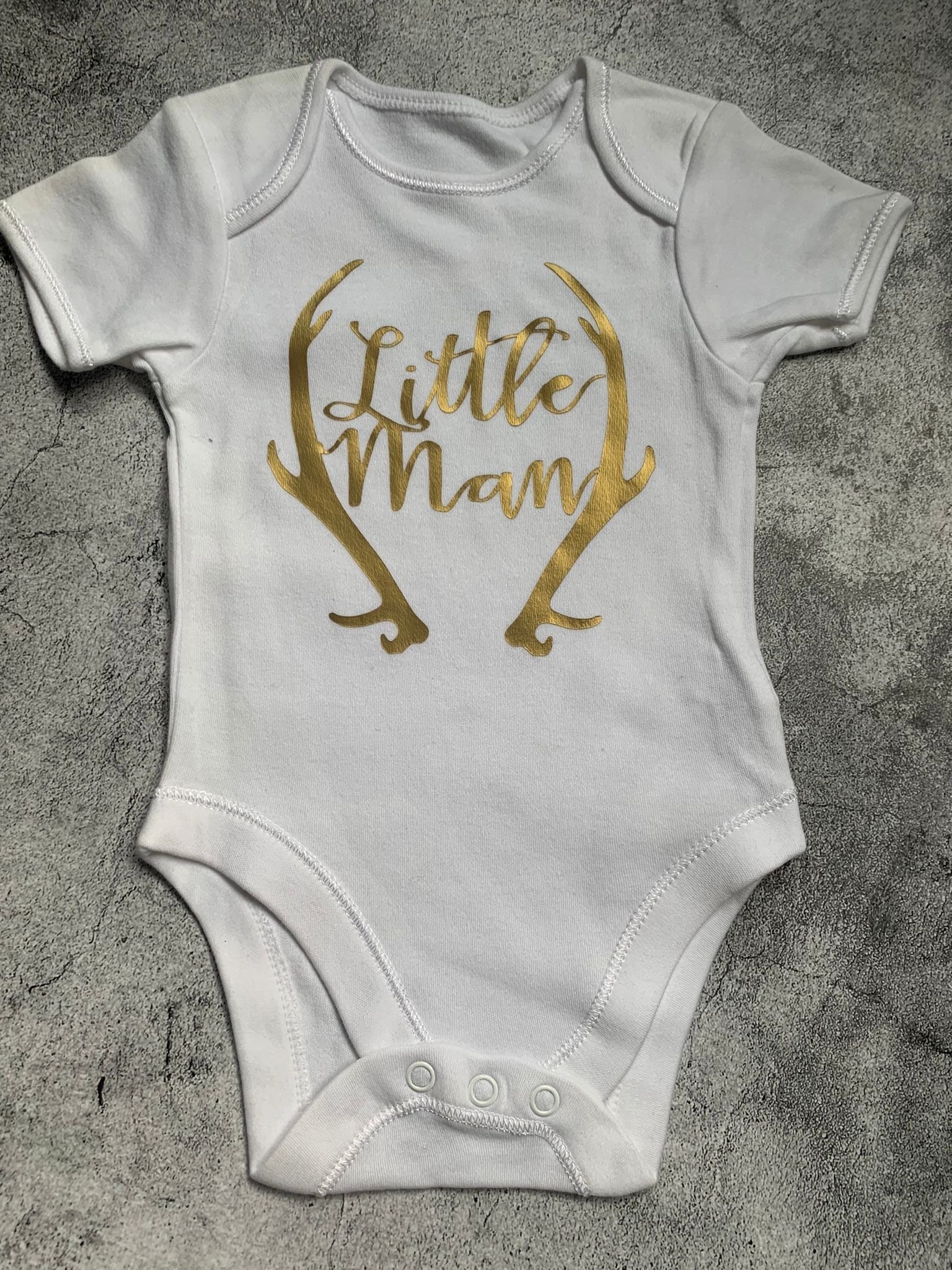 Little Man Baby Vest - 3-6 months