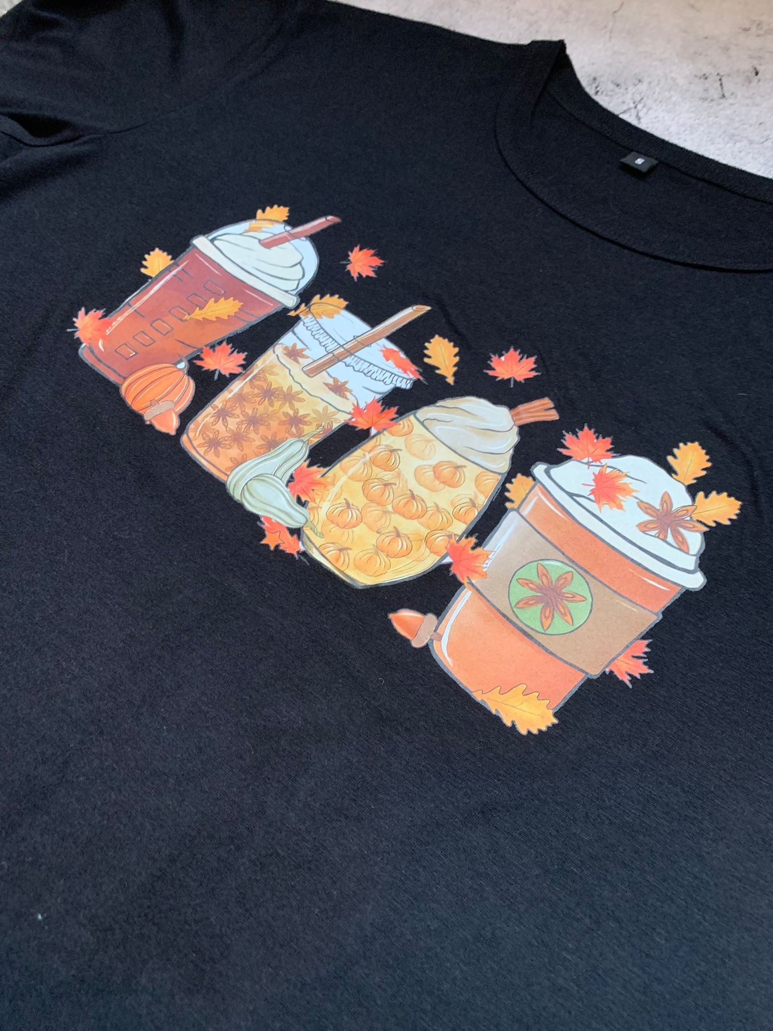 Autumn Coffee Tee - Adults Small