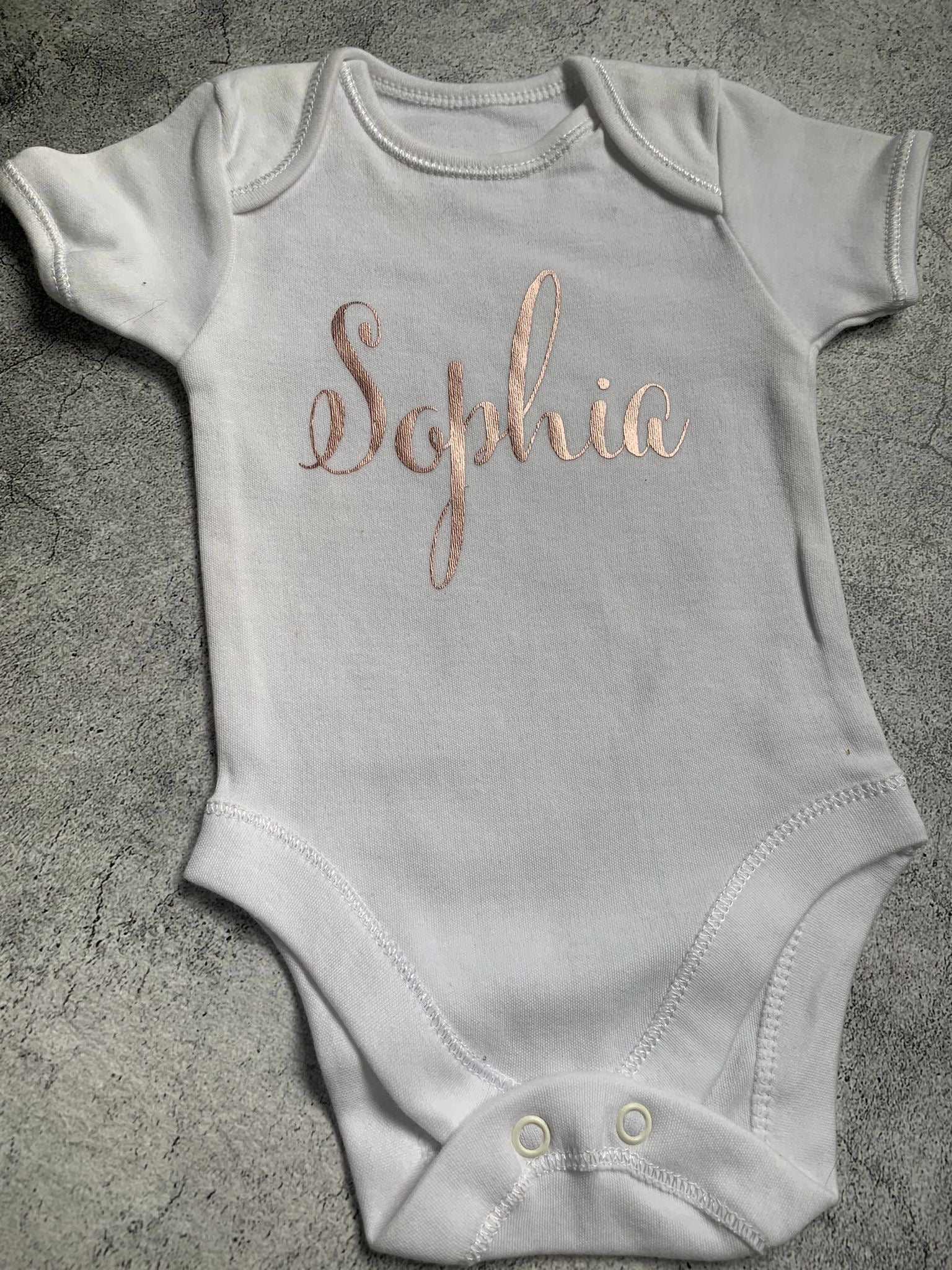 Ex-Display Personalised 'Sophia' Vest - 0-3 months