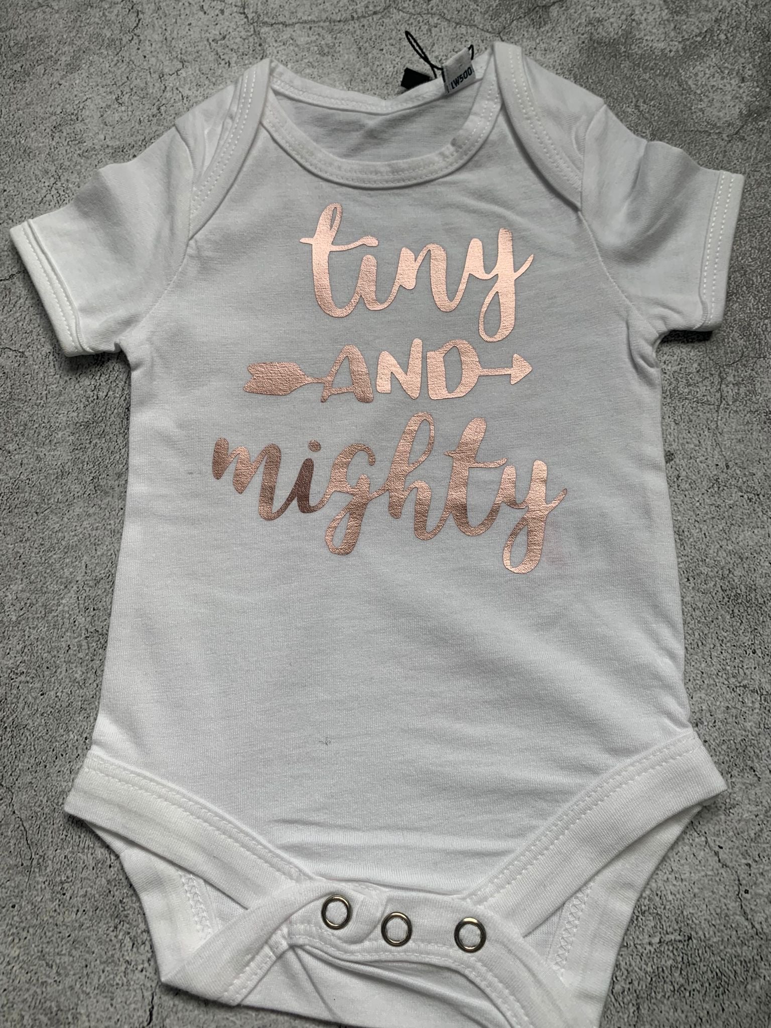 Tiny & Mighty Baby Vest - 0-3 months