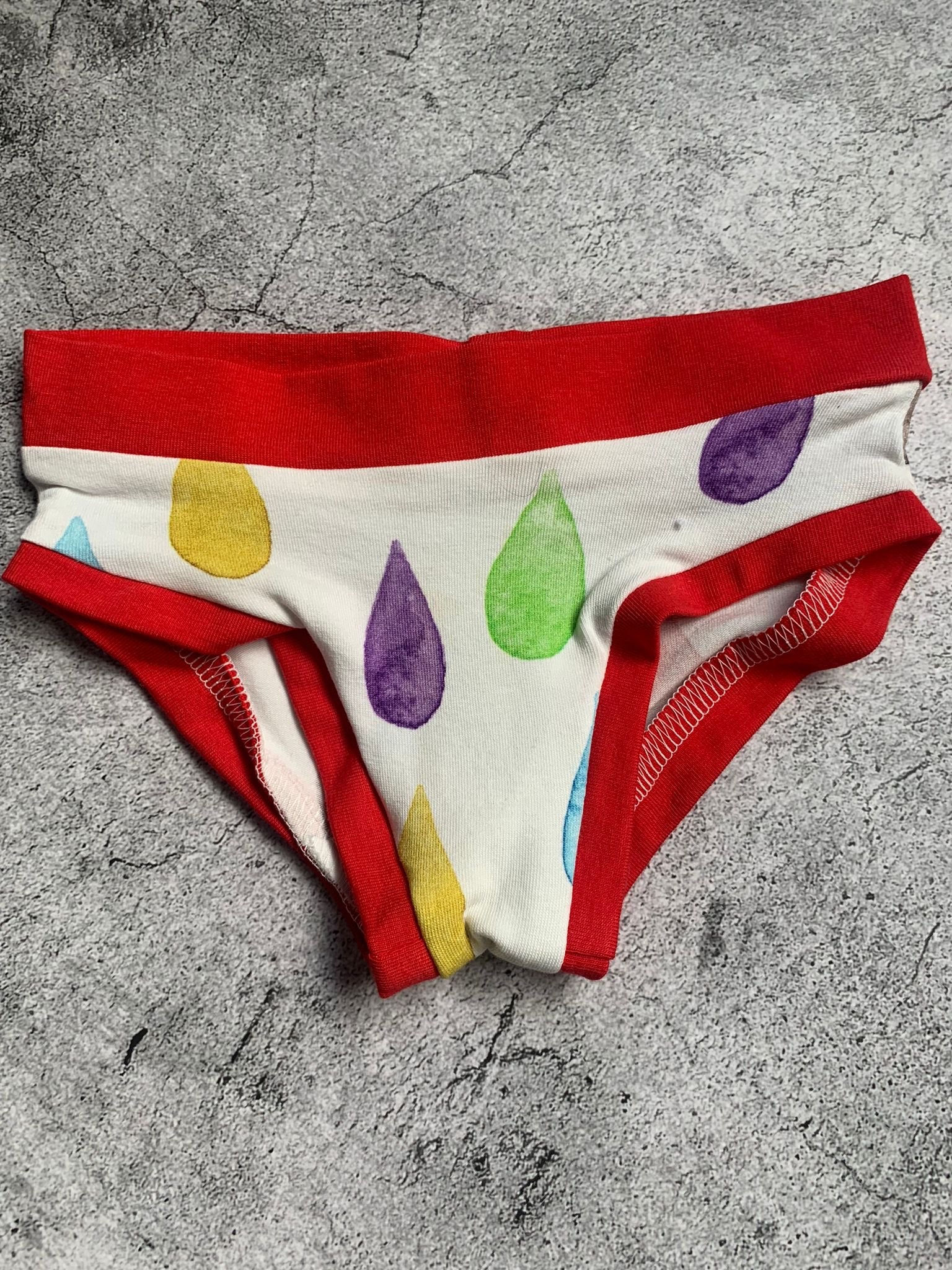 Rain Drops Unisex Briefs - Age 2