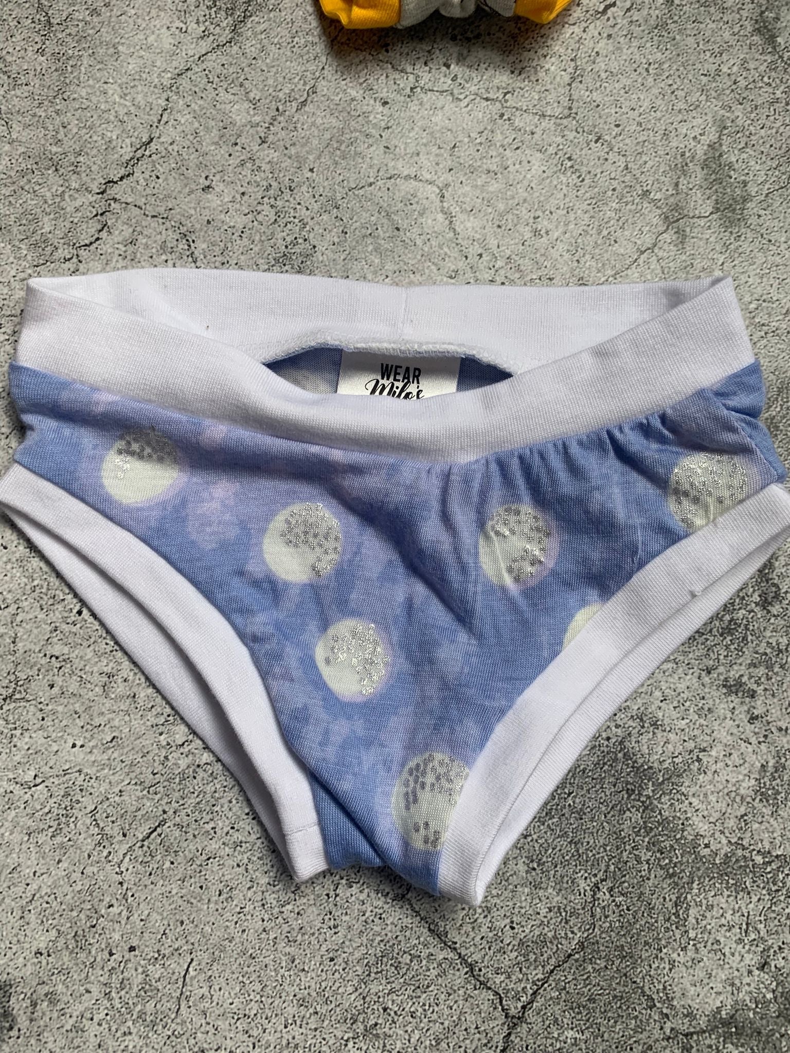 Lilac Hearts Unisex Briefs - Age 2