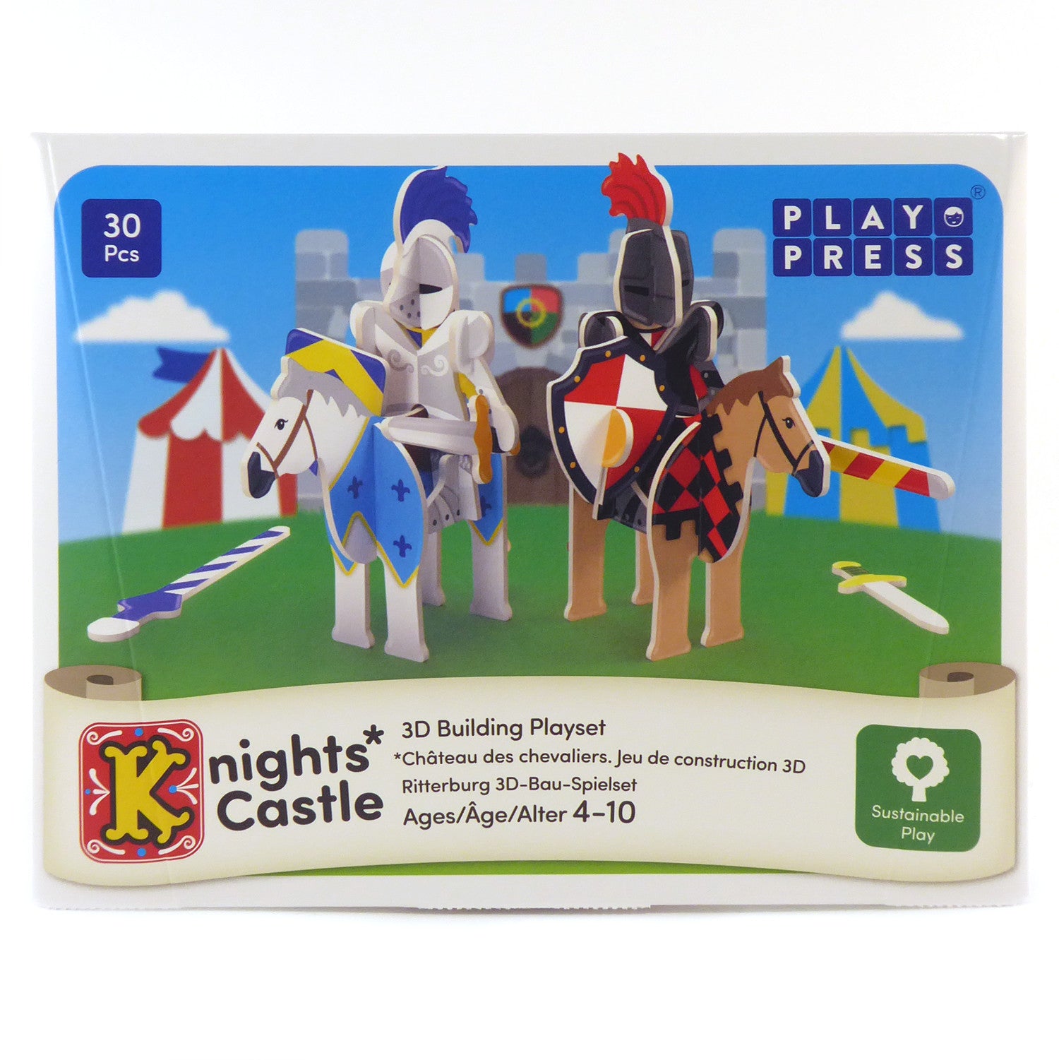 PlayPress Knights Castle Pop Out Playset
