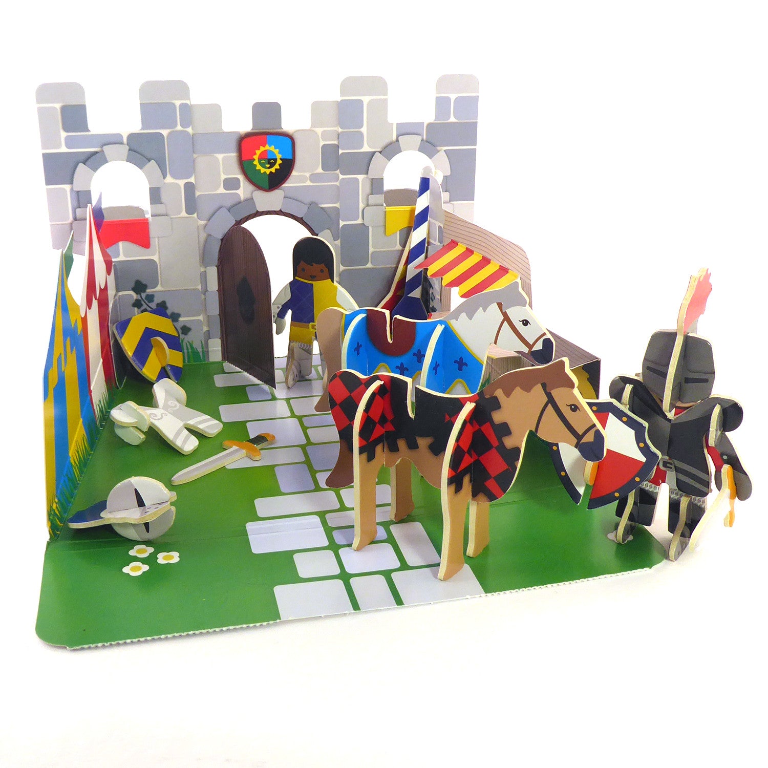 PlayPress Knights Castle Pop Out Playset