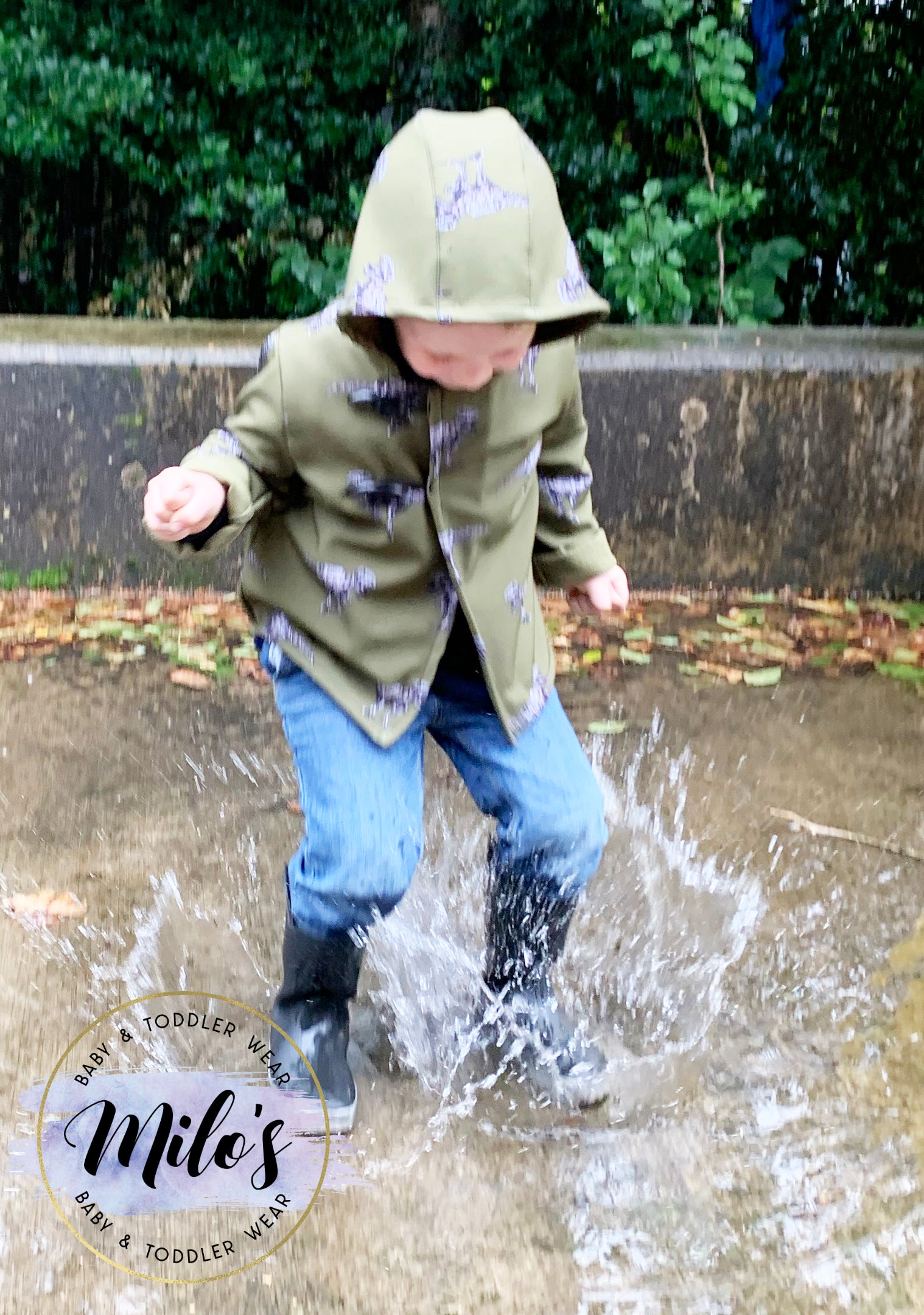 Khaki Dinosaur Coat - Dinosaur Claw Toggles