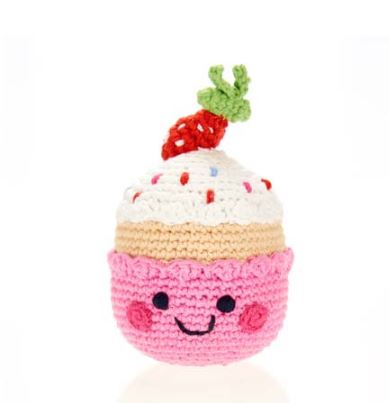 Strawberry Cupcake Rattle