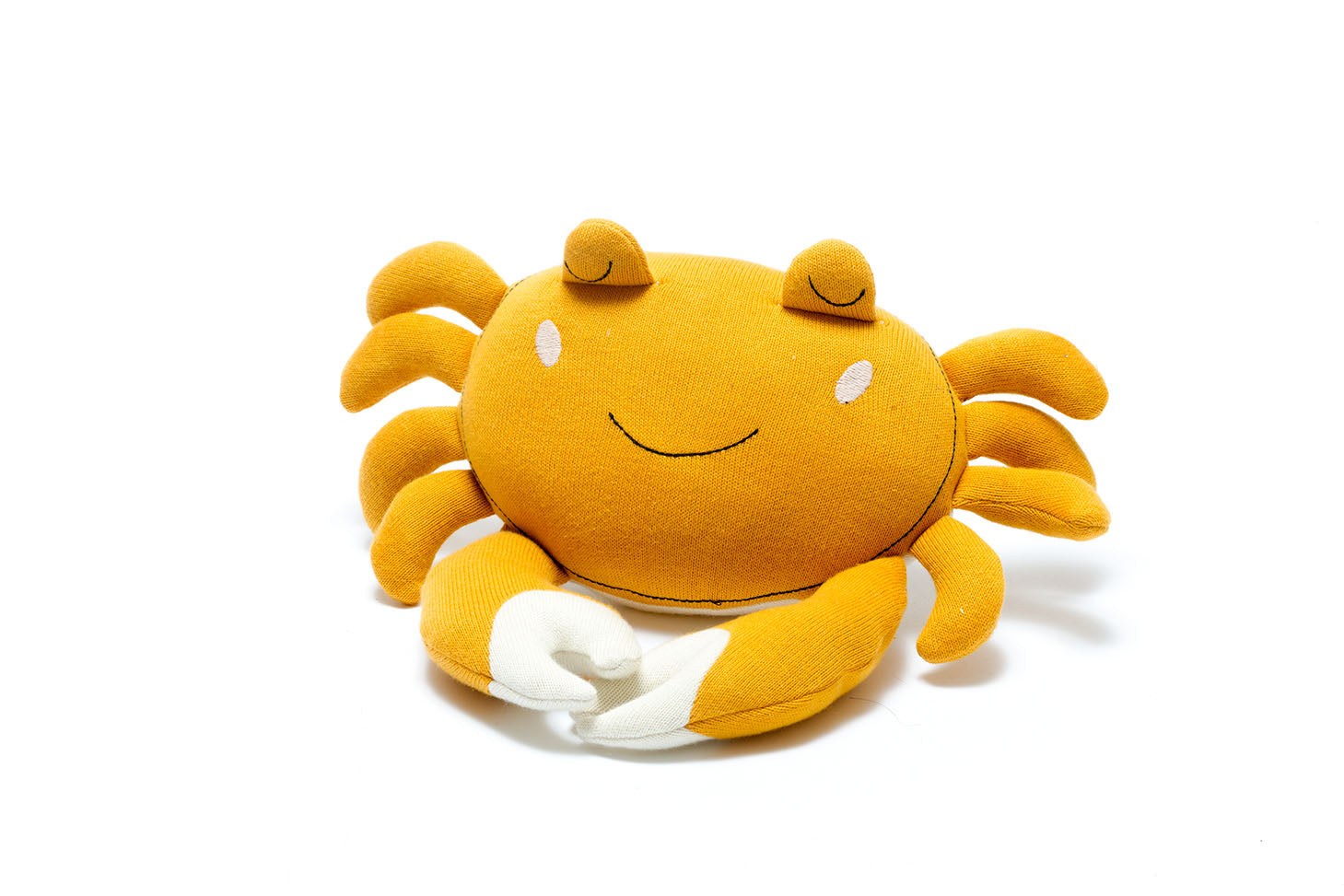 Organic Mustard Crab Soft Toy