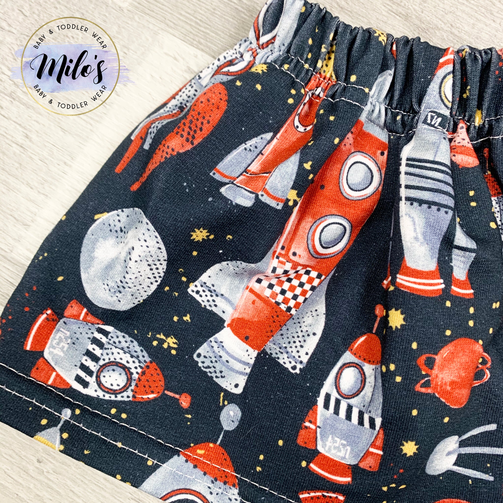 Space Rocket Circle Skirt