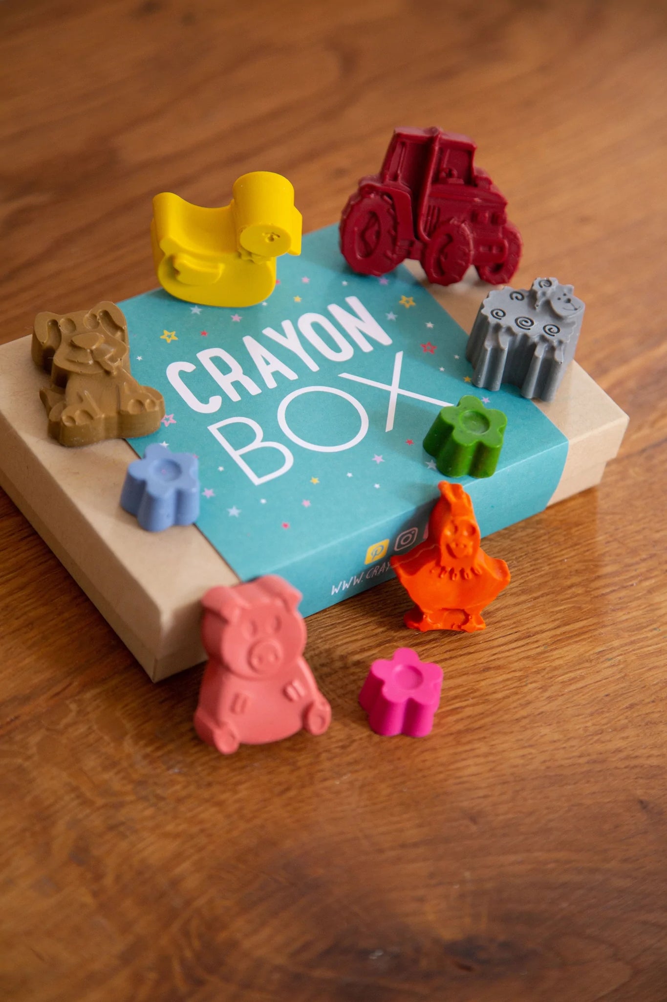 Farm Animal Themed Crayon Box