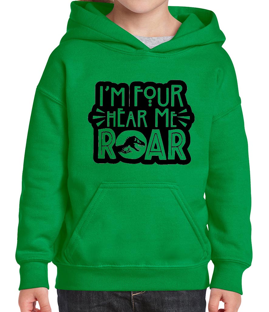 'I'm Four, hear me roar' Hoodie