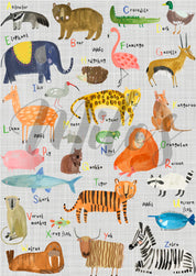 AlphaZoo Nappy Cover - Grey