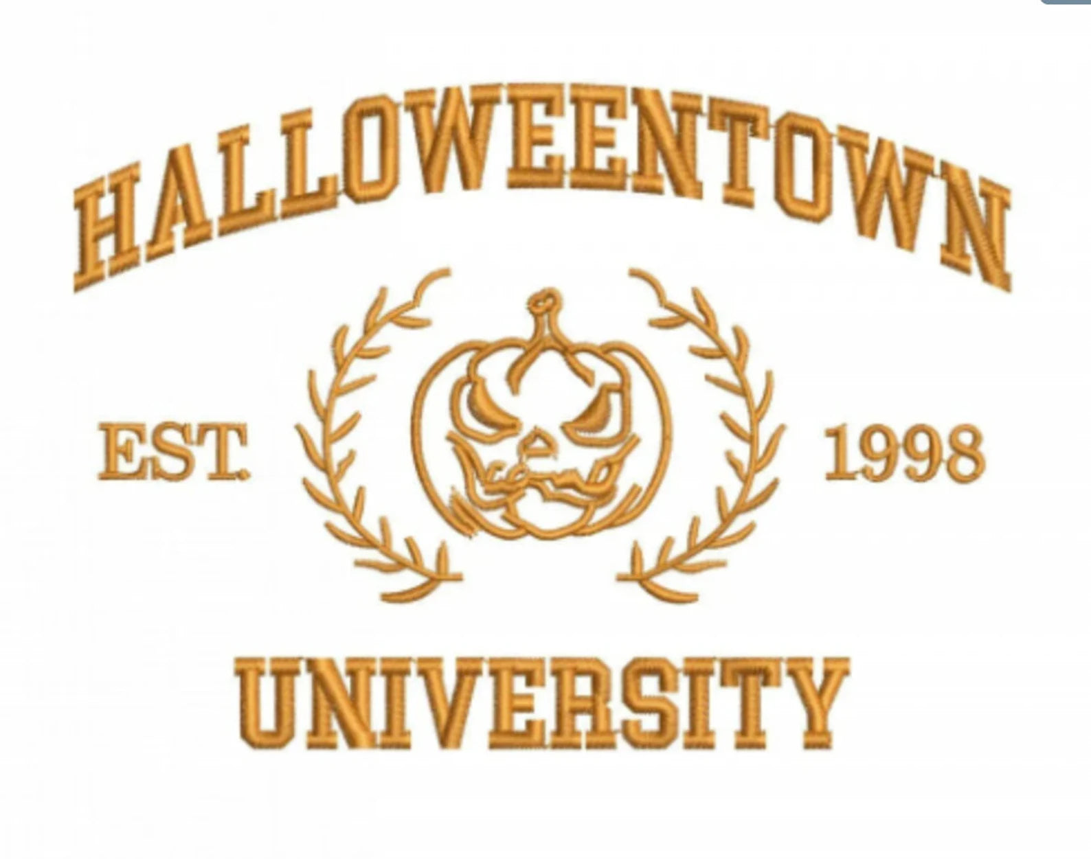 Halloween Town University Embroidery