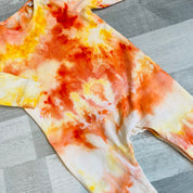 Ice Dyed Organic Footed Sleepsuit - 6-12 months