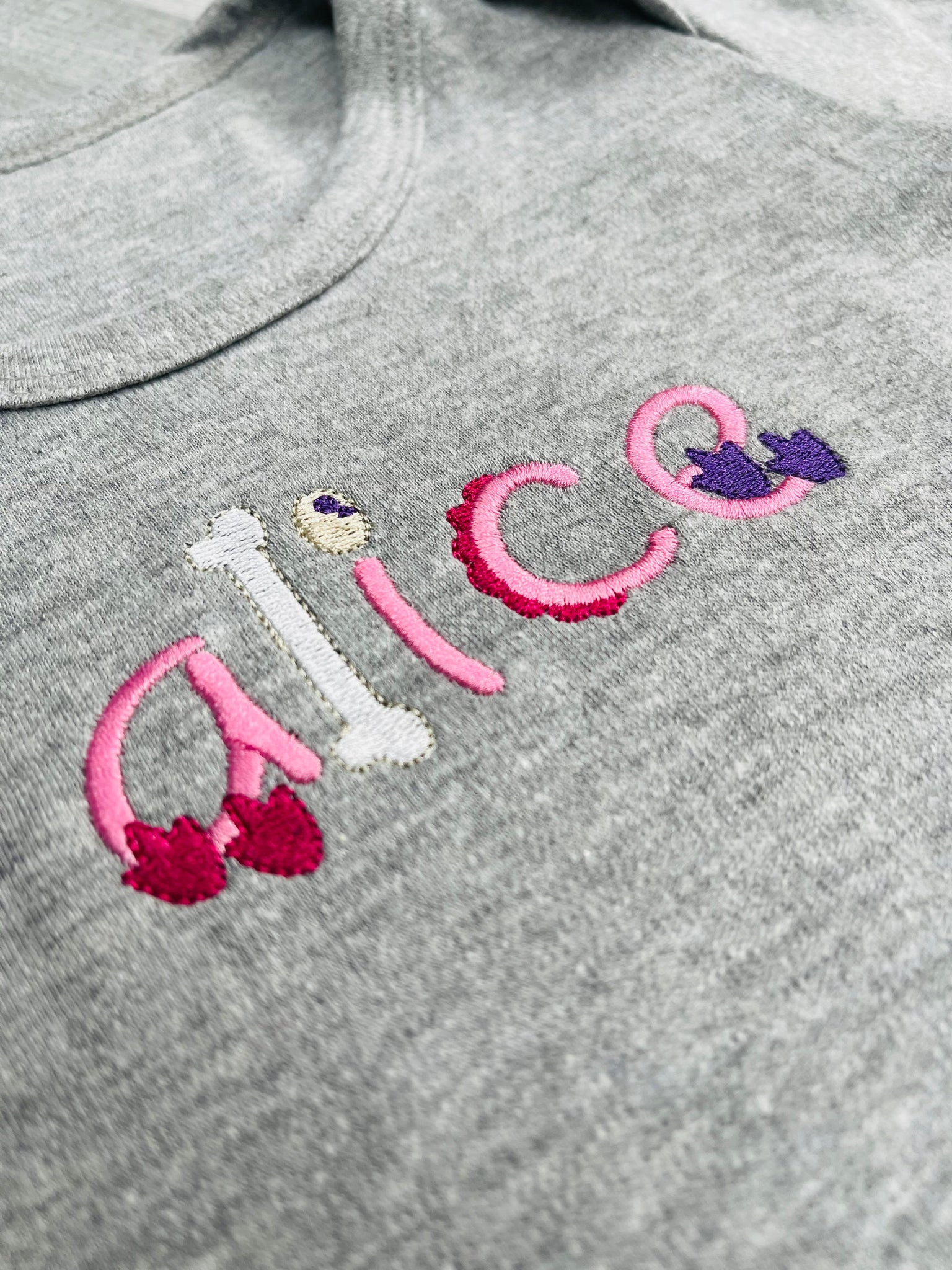 Dino Font Embroidery