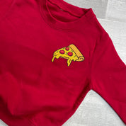 Pizza Slice Embroidery Sweater