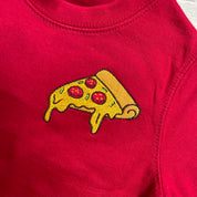 Pizza Slice Embroidery Sweater
