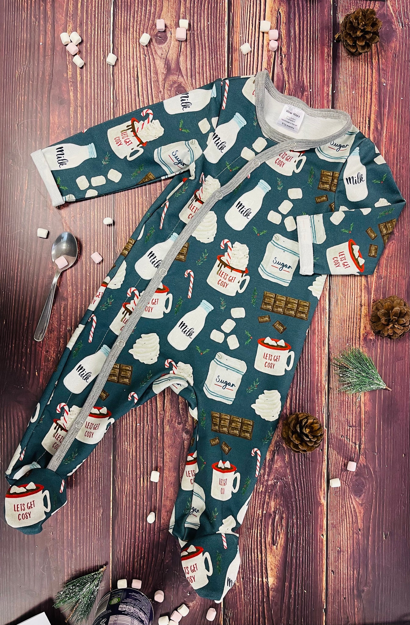 Hot Cocoa Footed Sleepsuit
