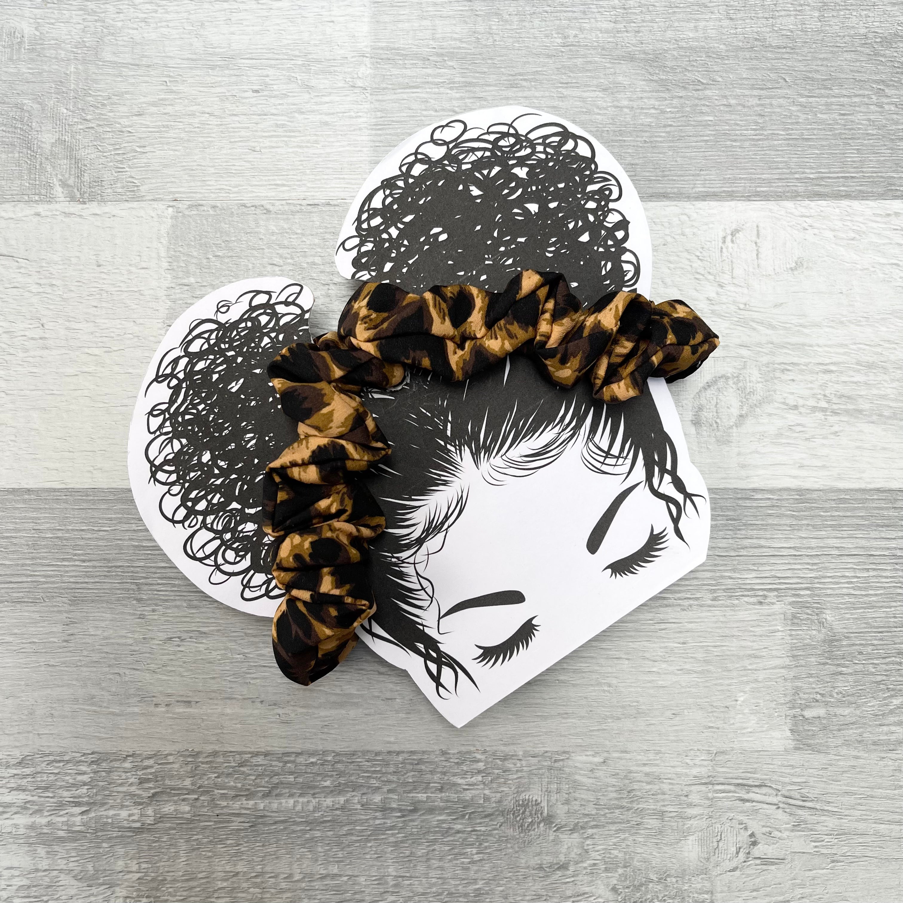 Pack of 2 Scrunchies - Leopard Print
