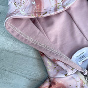 Pink & Gold Marble Zip Up Hooded All in One
