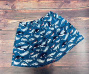 100% Cotton Watercolour Whales Circle Skirt