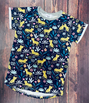 Cheetah Short Sleeve Tee - Grey Neckband