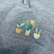 Plant Pot Embroidery Hoodie - 1-2 Years