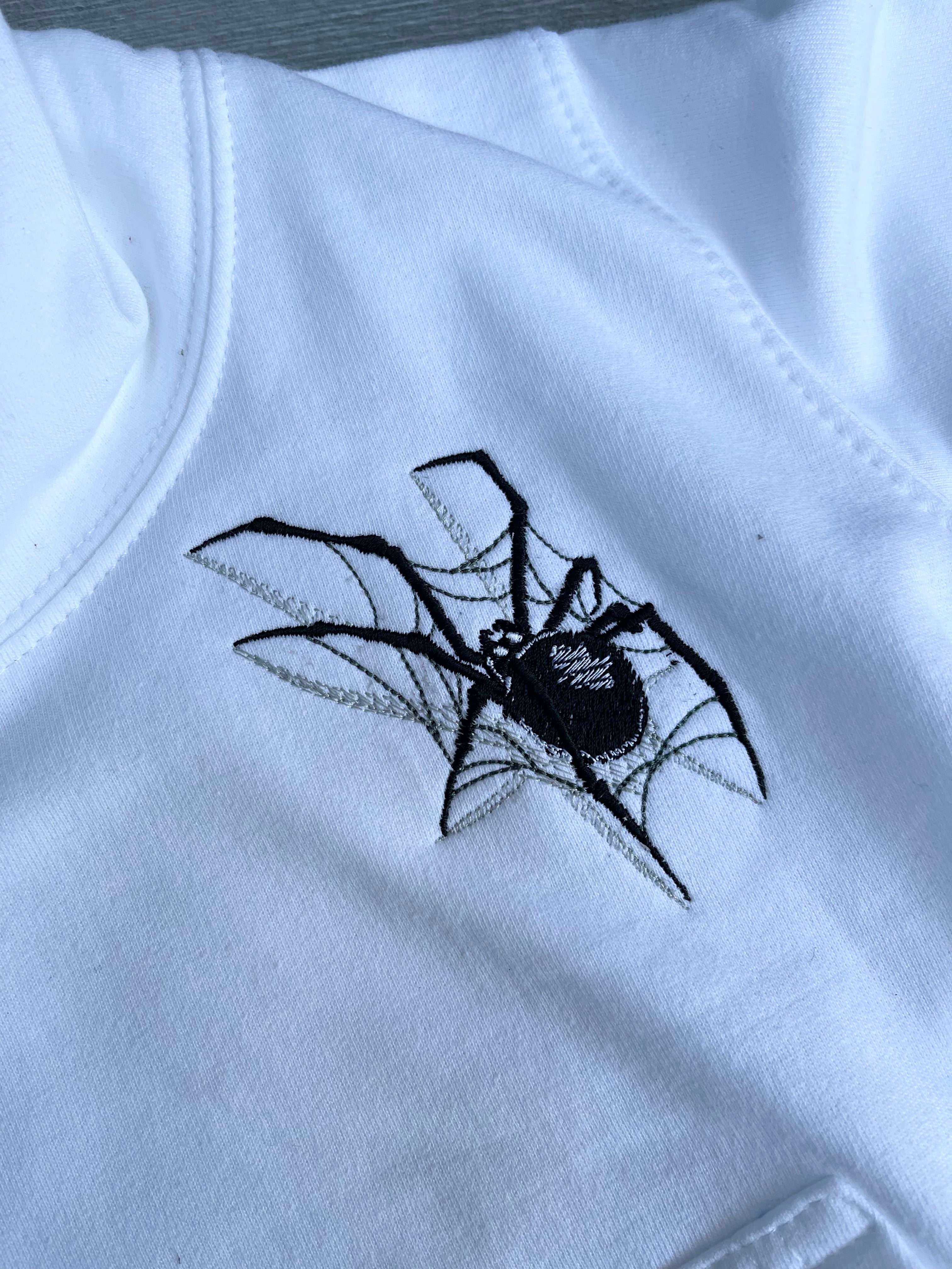Spider Embroidery Hoodie - 1-2 Years
