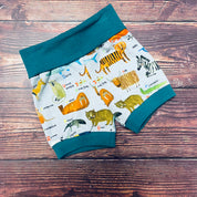 AlphaZoo Foldover Shorts - Grey