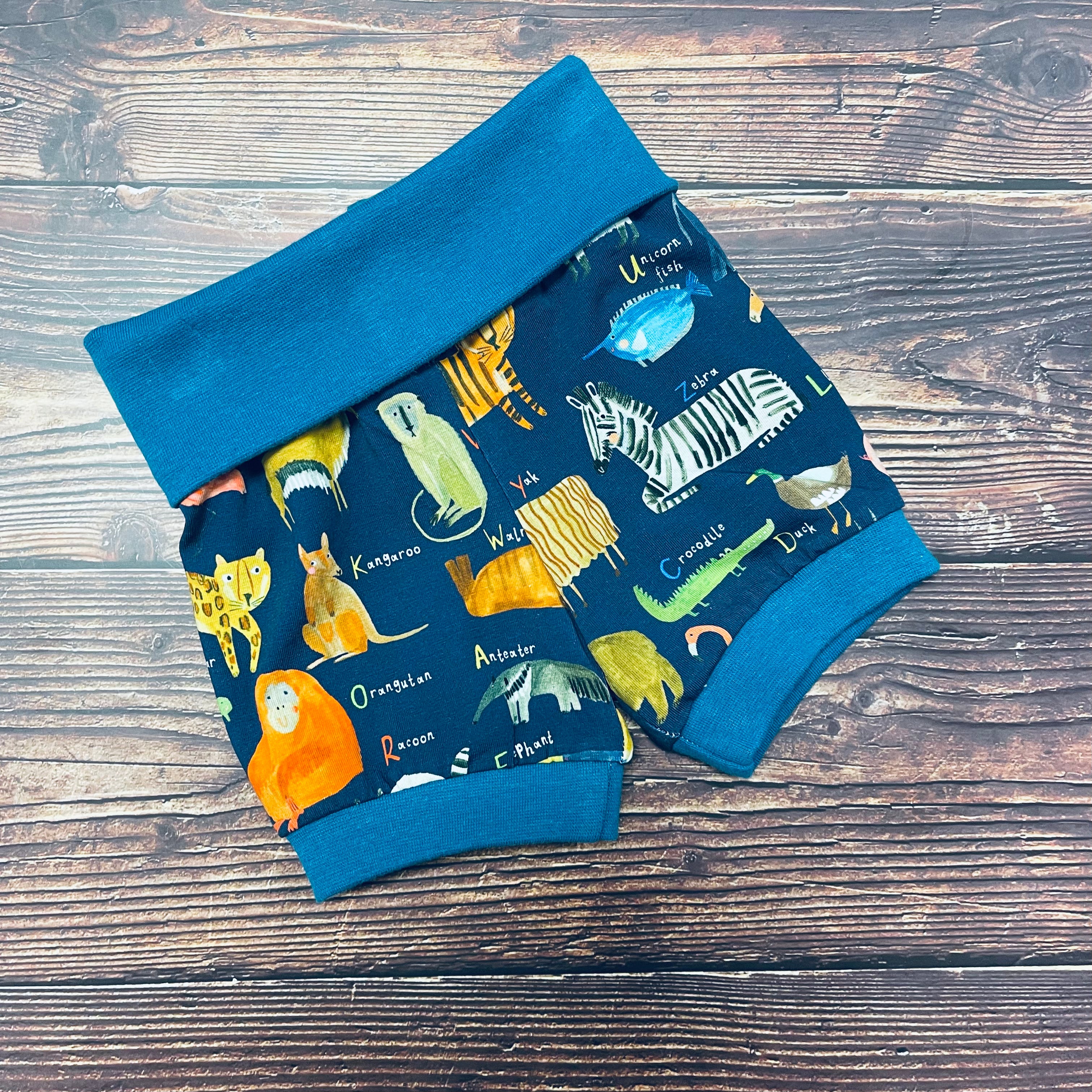 AlphaZoo Foldover Shorts - Navy