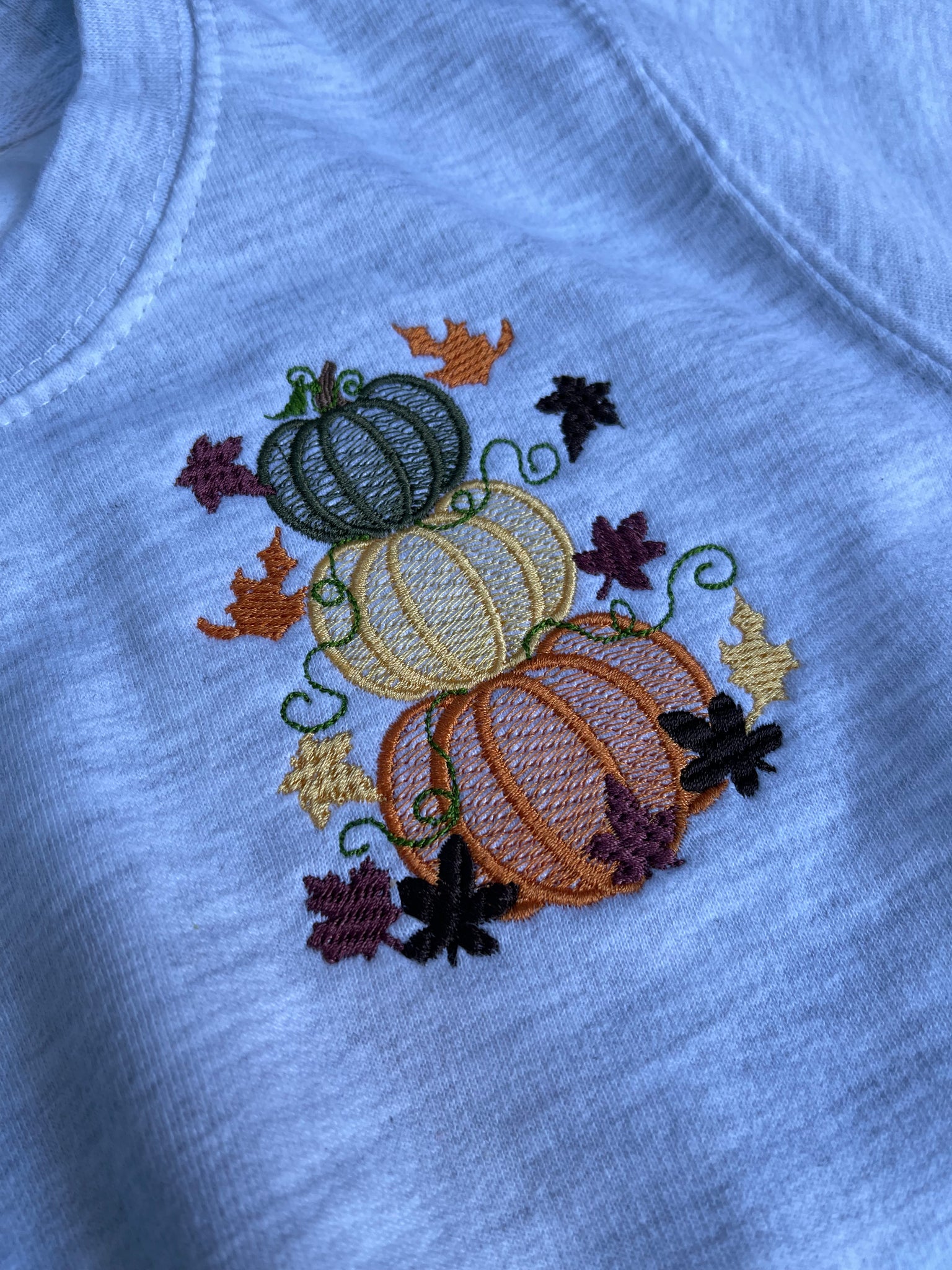 Stack of Pumpkins Halloween Embroidery