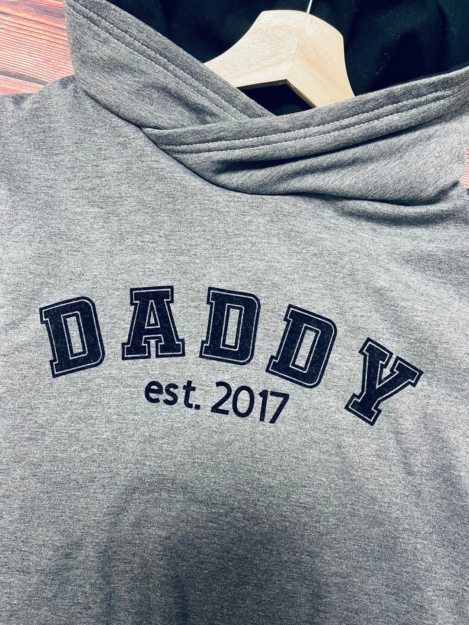 Daddy 2017 Varsity Papa Hoodie