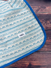 Blue Geometric Blanket