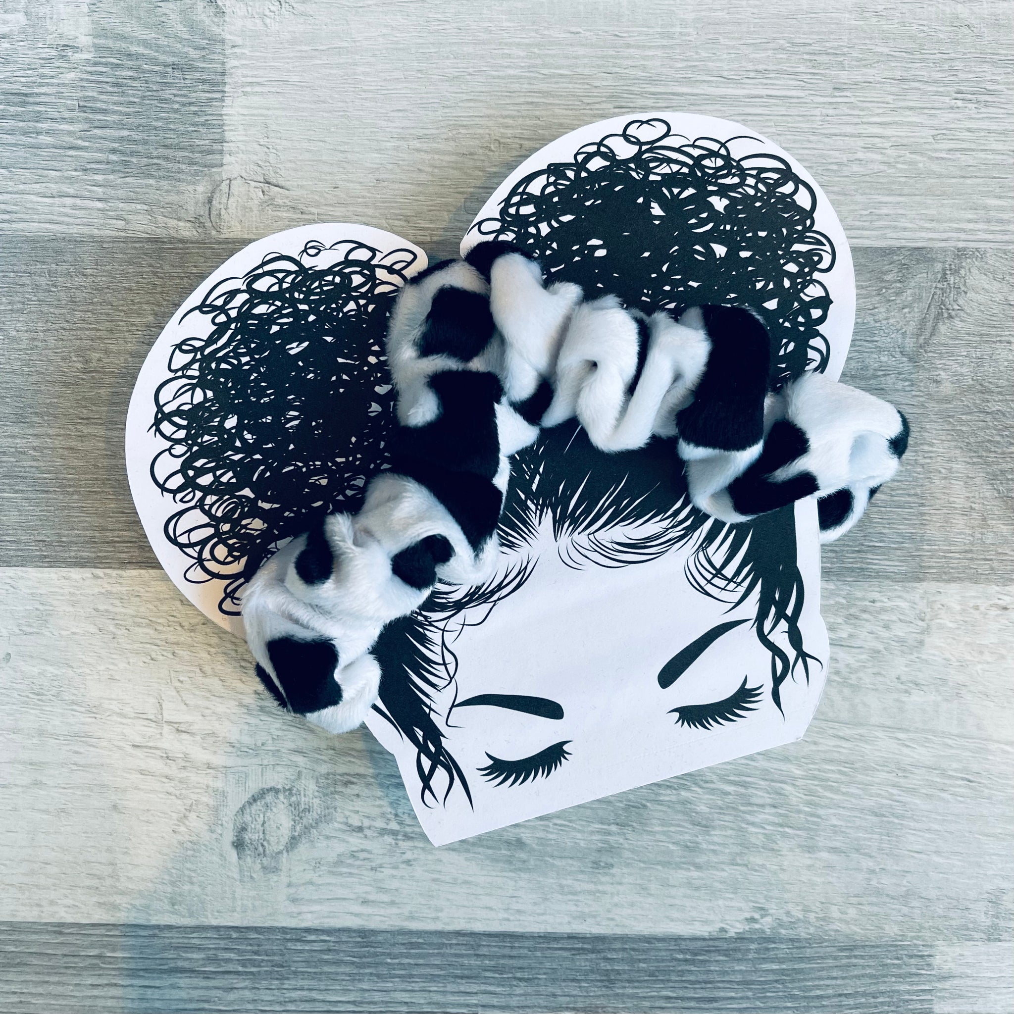 Pack of 2 Scrunchies - Cow Print