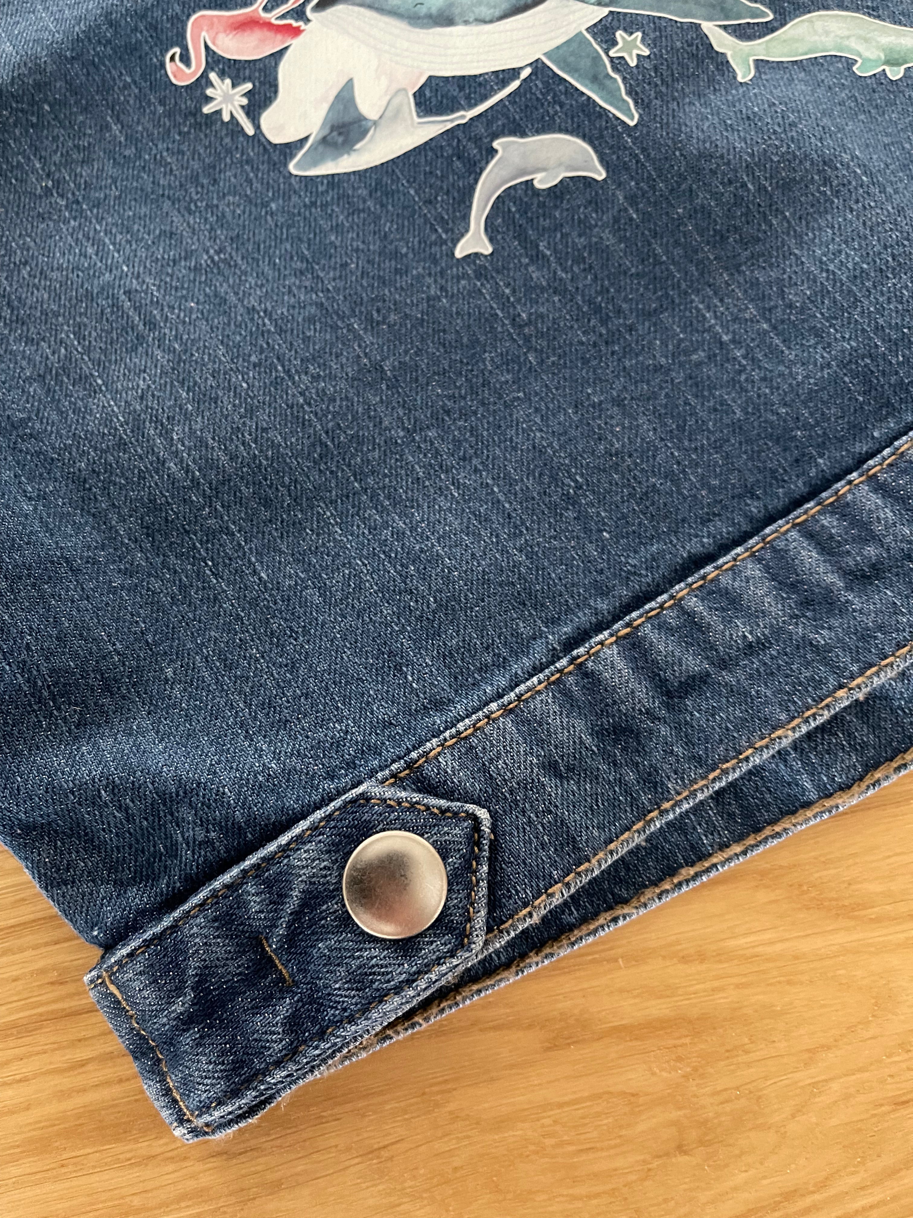 Organic Denim Jacket - Save Our Planet