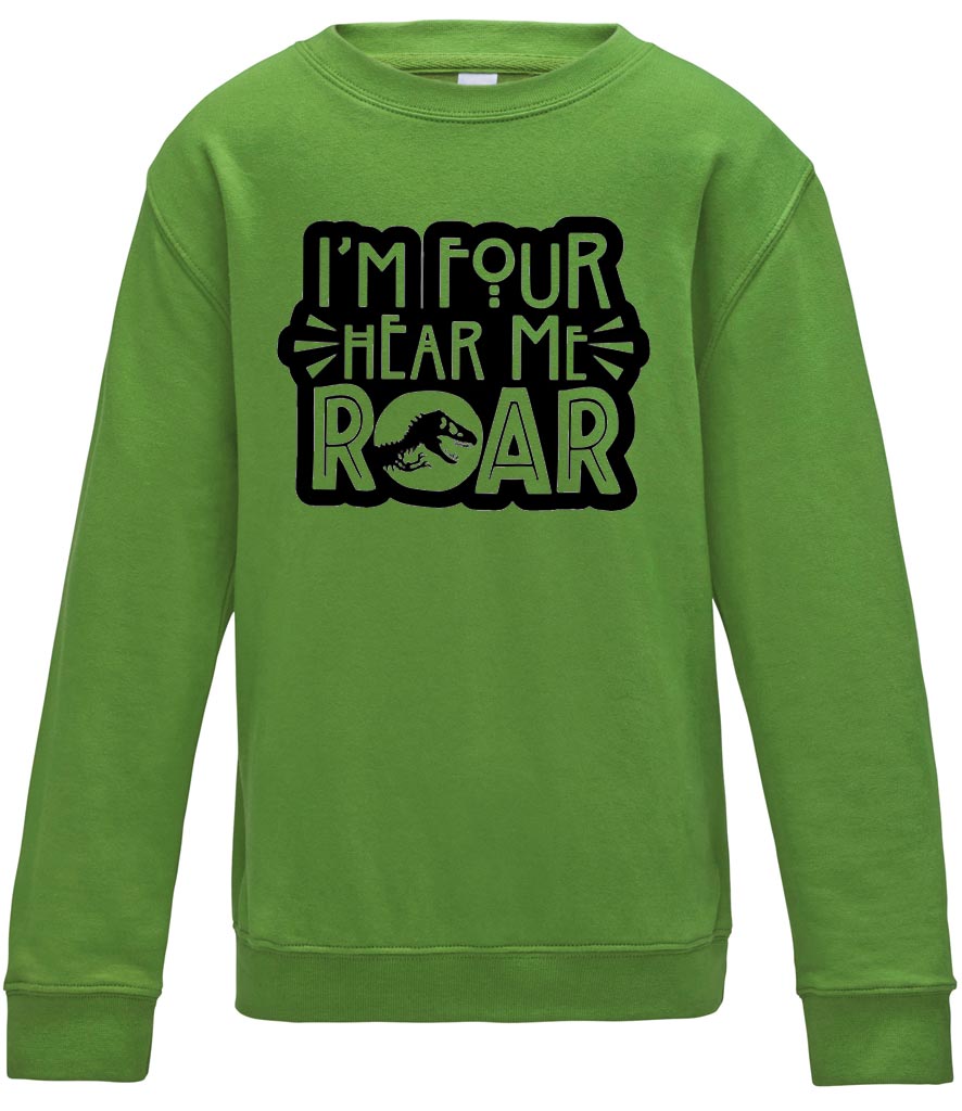 'I'm Four, hear me roar' Sweater