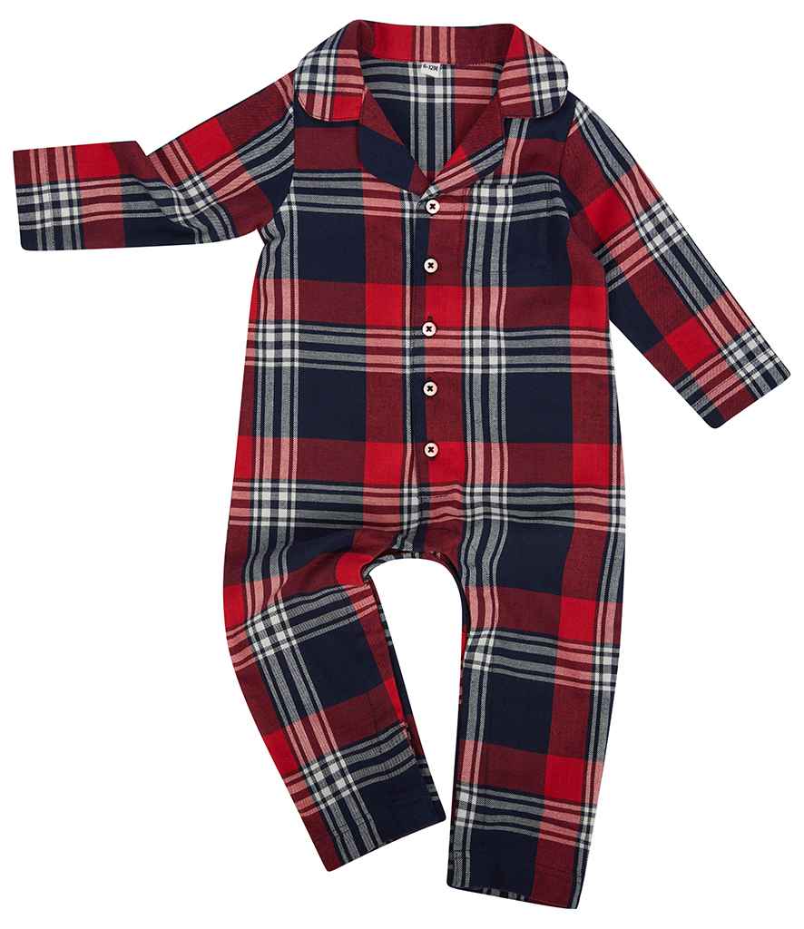 Tartan All in One Baby & Toddler PJs