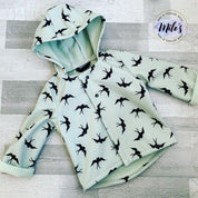 Mint Swallows Coat