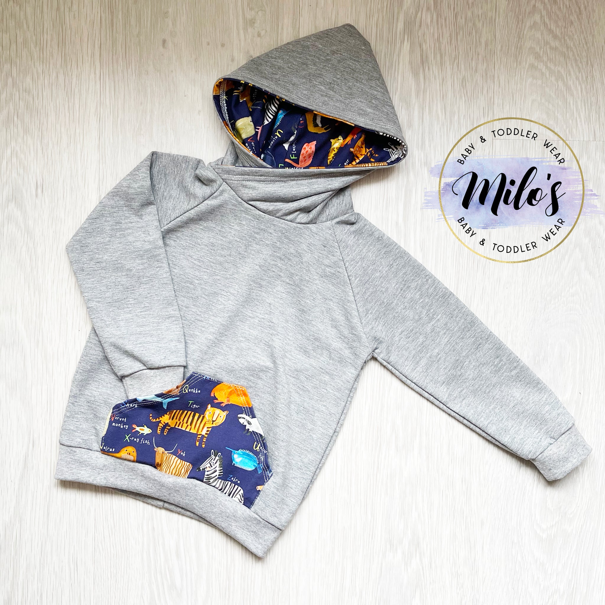 Build Your Own AlphaZoo Hoodie - Navy