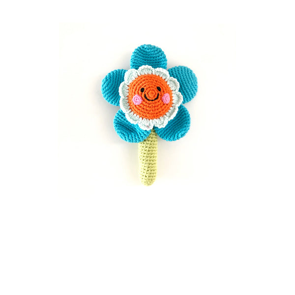 Blue Flower Rattle