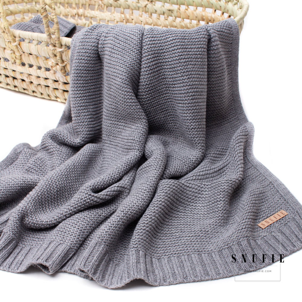 Snufie Super Soft Baby Blanket - Soft Grey