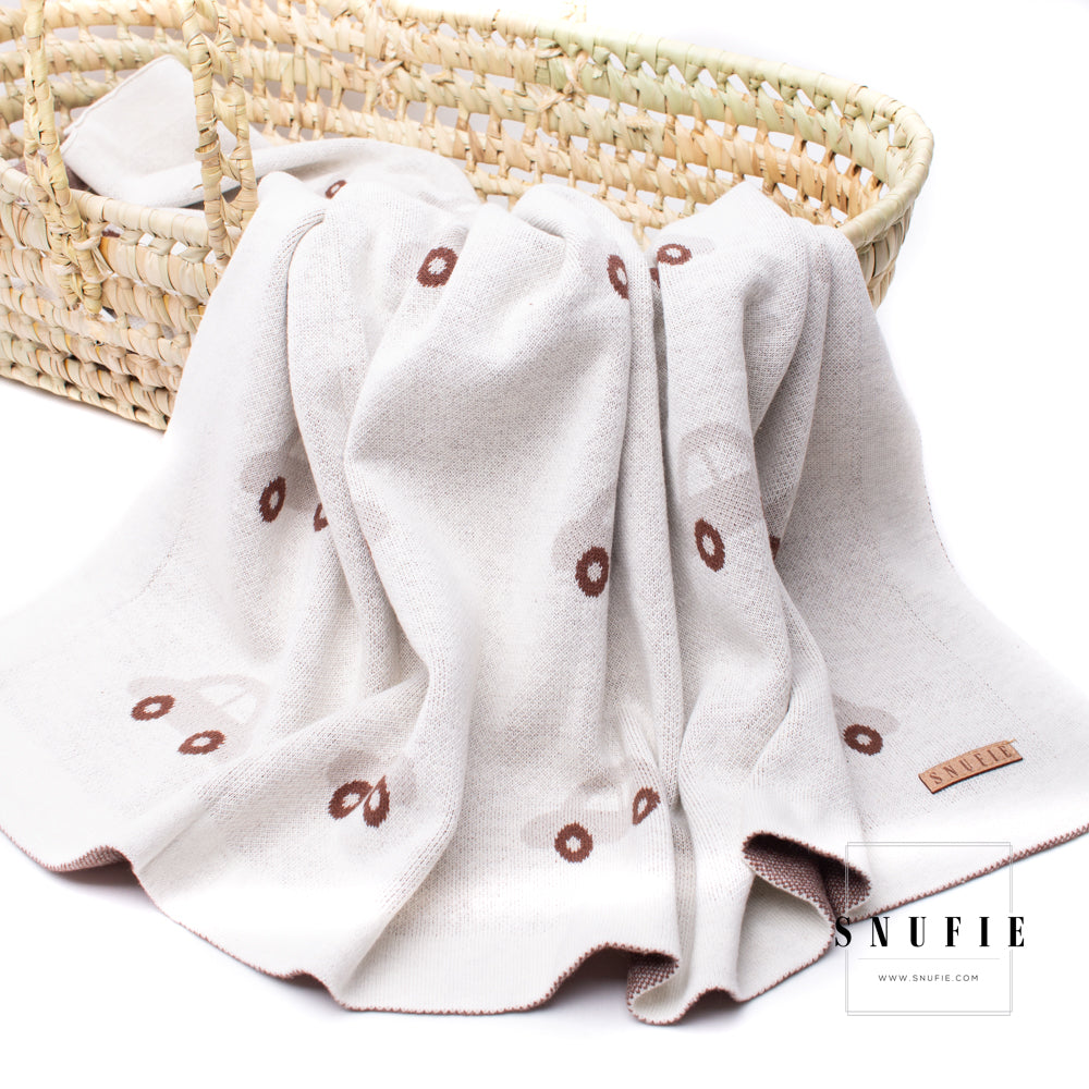 Snufie Super Soft Baby Blanket - Neutral Cars