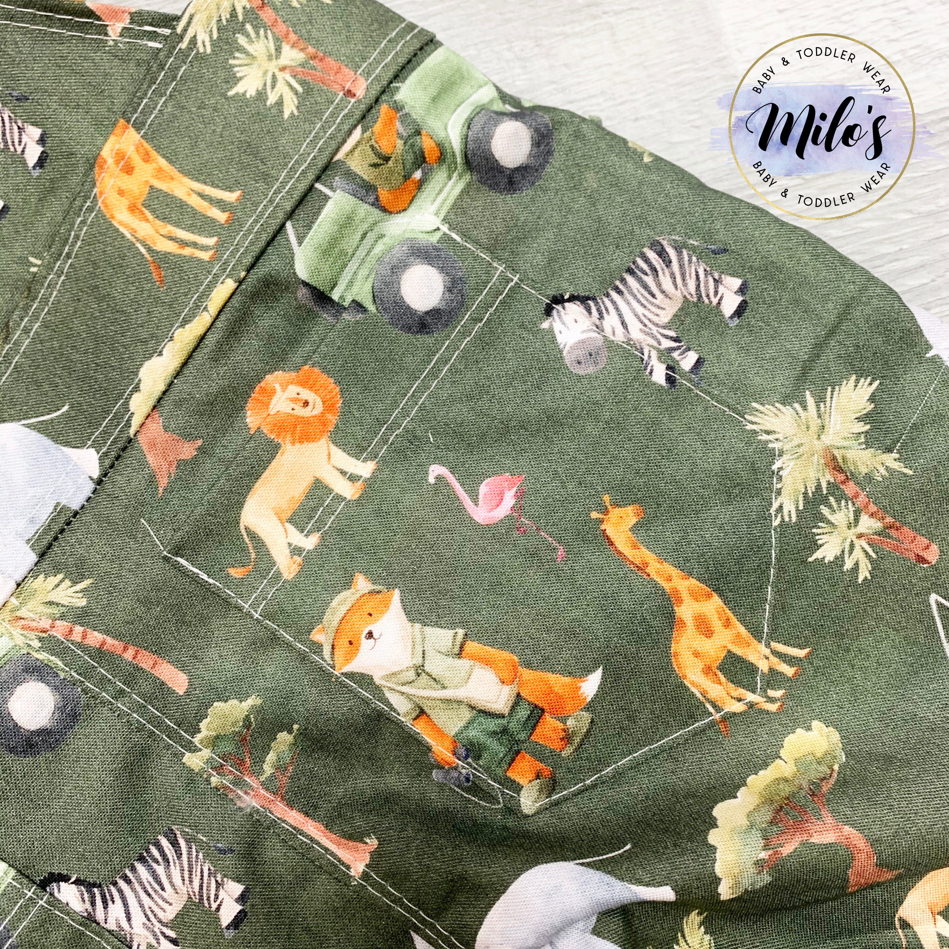 Fox on Safari Dungarees